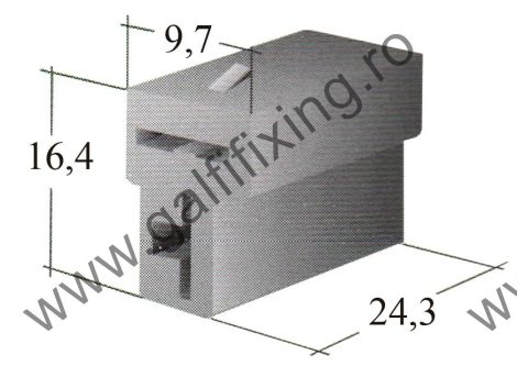 Műanyag csatlakozóház II. 6,3 mm-s csúszóérintkező hüvelyhez (160158)