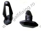 Ajtó tömítő gumi rögzítő patent, 9,7*4*3,9*10, fekete, 10 db/csomag, Nissan