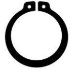   Külső seeger rögzítőgyűrű, DIN 471, 22 x 1,2 mm, 25 db/csomag