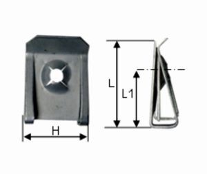 Horganyzott lemezanya, galvanizált, 4,2 mm, Opel, Renault, Volkswagen, BMW, 25 db/csomag